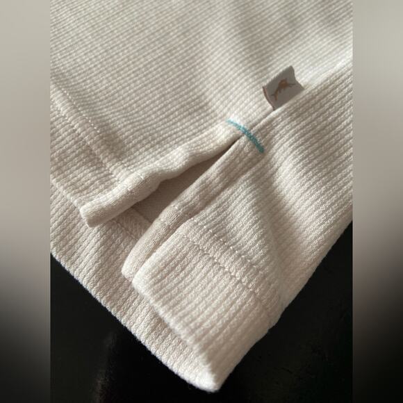 TOMMY BAHAMA Cream Colored Textured Polo size XL - Picture 6 of 8